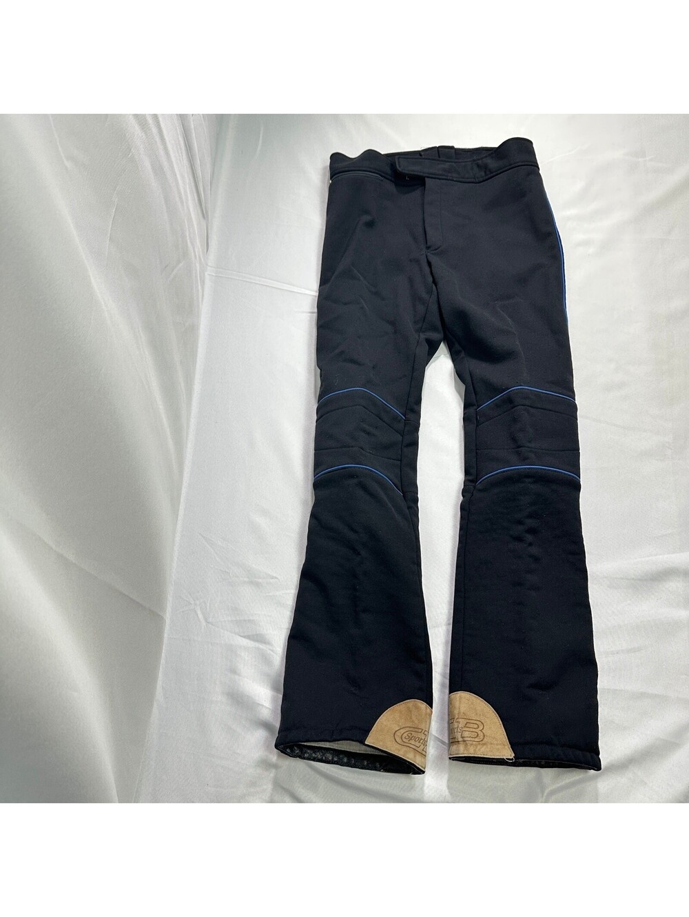 Vintage CB Sports Womens 36L Ski Pants Black Blue